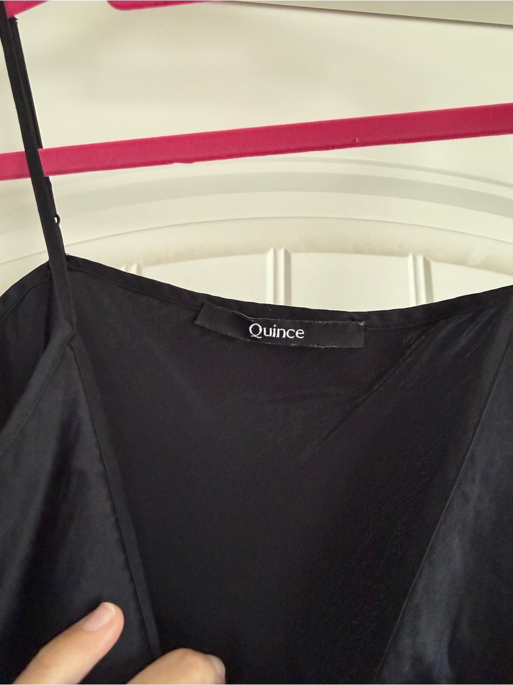 Quince Black Washable Silk Midi Slip Dress - Picture 5 of 12
